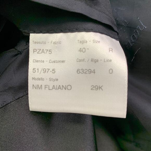 BRIONI Size 40 Regular Navy Black Two Toned Wool Peak Lapel Sport Coat - Picture 8 of 9